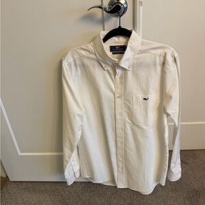 Vineyard Vines White Casual Button Down Shirt